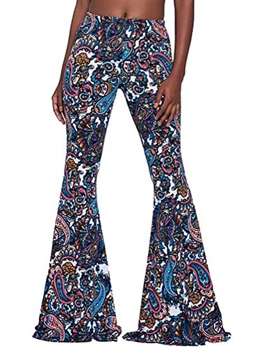  Retro vintage Boho Jaren '70 Broek Bell Bottom broek Broek met wijde pijpen Hippie Kostuum Dames Prideparade Trots maand Volwassenen Broeken