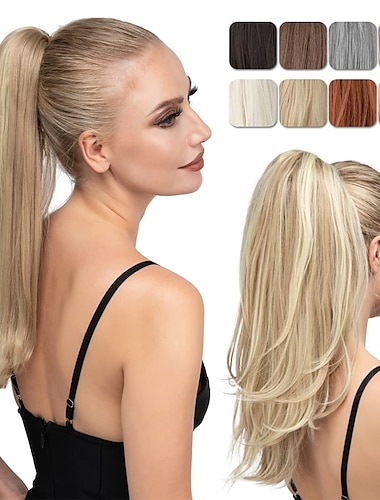  Correa Coletas Suave / Clásico / Fácil vestidor Pelo sintético Pedazo de cabello La extensión del pelo Rizado Larga Fiesta / Fiesta / Noche / Ropa Cotidiana