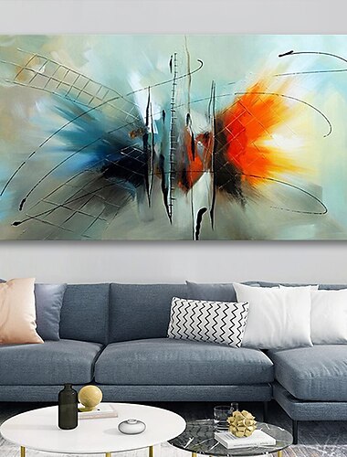  Pintura al óleo hecha a mano pintada a mano arte de la pared abstracto moderno decoración del hogar decoración marco estirado listo para colgar 60 * 90 cm