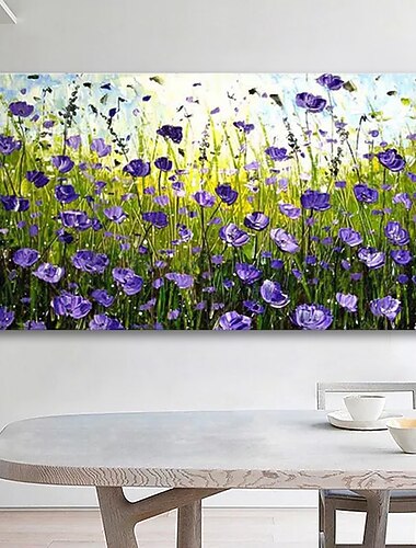  pictură în ulei pictată manual flori abstracte peisaj decor de sufragerie pe perete artă pentru decorarea casei pânză rulată fără cadru nedreptat