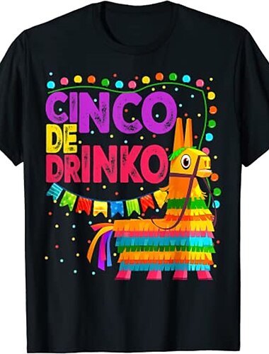  мексиканская футболка cinco de mayo fiesta футболка с принтом в уличном стиле футболка для мужчин и женщин унисекс взрослые горячие тиснения 100% хлопок повседневные