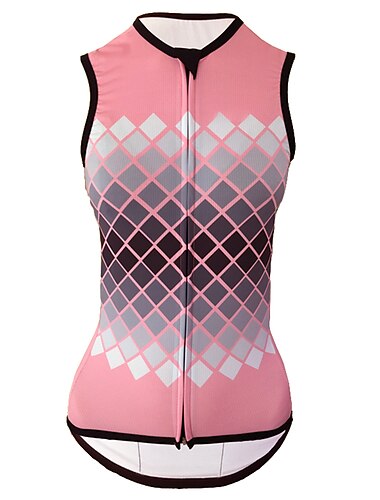  Mujer Chaleco de Ciclismo Maillot de Ciclismo Sin Mangas Bicicleta Chalecos Maillot Camiseta con 3 bolsillos traseros MTB Bicicleta Montaña Ciclismo Carretera Transpirable Secado rápido Dispersor de