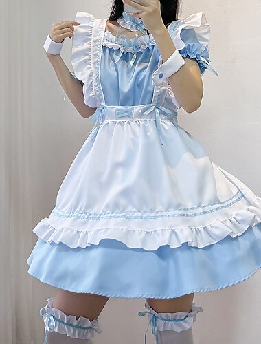  Cosplay Dienstmädchenkostüm Anime Kleid Cosplay Kostüm Outfits Cosplay-Anzüge Kleider Karneval Maskerade Kleid Kostüm Für Damen Mädchen Erwachsene