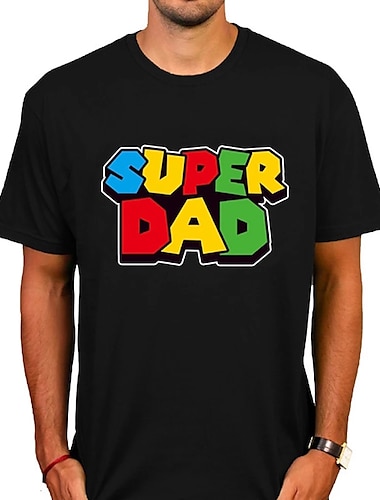  футболка с принтом «Марио», футболка в уличном стиле с принтом «супер папа», мужская, женская, унисекс, для взрослых, горячее тиснение, 100% хлопок, повседневная