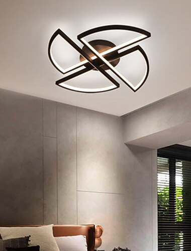  led taklampe geometriske former dimbar 45cm innfelt lys aluminium moderne moderne malte overflater stue lys 110-240v