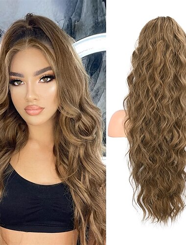  Kordelzug Pferdeschwanz Damen / Klassisch / Einfaches An- und Ausziehen Synthetische Haare Haarstück Haar-Verlängerung Locken 26 Zoll Party / Abend / Freizeitskleidung / Urlaub