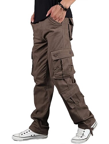  Herren Cargohose Cargohosen Cargohose Taktische Hose Hose Hosen Ausgebeult Gerade geschnitten 8 Tasche Tarnfarben Komfort tragbar Casual Täglich Strassenmode 100% Baumwolle Stilvoll Klassicher Stil