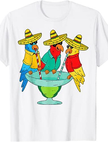  mexican tee cinco de mayo fiesta t-shirt print street style t-shirt für männer frauen unisex erwachsene heißprägung 100 % baumwolle lässig täglich