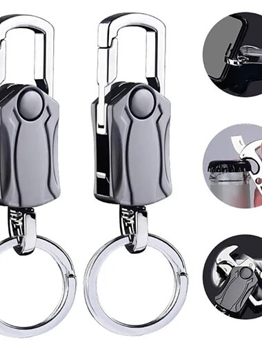  4-in-1 raskas avaimenperä ahdistusta ehkäisevä fidget spinner pyörivä avaimenperä laatikko leikkuri puhelimen reikä pullonavaaja avaimenperä cyt