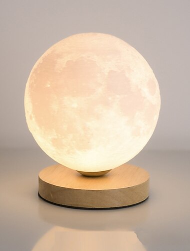  3d maan nachtlampje tafellamp modus schakelen halloween kerst stekker 1pc ac85-265v