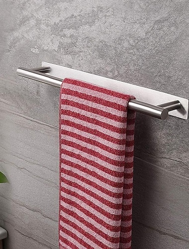  304 rustfritt stål håndklestativ gratis stansing baderomshåndklestativ baderomsstativ håndklestativ håndklestang enkel stang