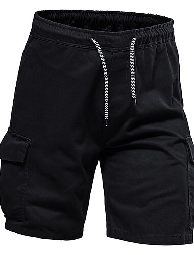  Bărbați Pantaloni Scurți Cargo Pantaloni Scurți Bermude Buzunar Simplu Confort Respirabil În aer liber Zilnic Ieșire Casual Mare si inalt Negru Maro