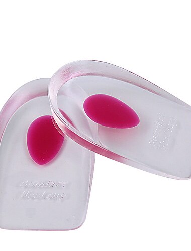  1 Paar weiche Silikon-Gel-Einlegesohlen für Fersensporn Schmerzlinderung Fußkissen Fußmassagegerät Pflege Fersenschalen Schuhpolster Höhenerhöhung Einlegesohlen