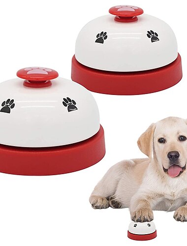  2 peças de campainha para animais de estimação, para treinamento, para treinamento, para cães, para gatos, para treinamento de brinquedos, para cães