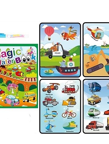  1 satz kinder malen zeichnung spielzeug wiederverwendbare malbuch magie wasser zeichenbuch sensorische frühbildung spielzeug für kinder