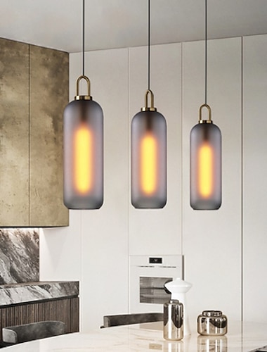  luzes pendentes led cozinha ilha vidro metal iluminação moderna casa de fazenda hall de entrada luminárias teto globo pendurado sobre a mesa