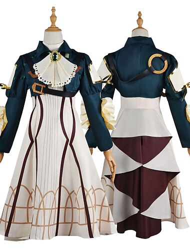  Inspiré par Violet Evergarden Violet Evergarden Manga Costumes de Cosplay Japonais Mascarade Costumes de Cosplay Perruques de Cosplay Plus d'accessoires Perruque Costume Pour Femme Fille