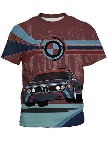  Mode Brief Muster gedruckt Kurzarm T-Shirt Mode 3D bedruckte bunte Hemden für Jungen und Mädchen