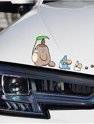  totoro auto aufkleber cartoon anime dinosaurier kreative lustige auto aufkleber, karosserie kratzer abdeckung aufkleber abziehbilder autofenster dekoration aufkleber
