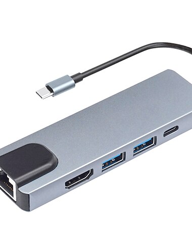  USB Typ C Dockingstation USB C Hub 3.0 Adapter 8 in 1 HDMI SD/TF Kartenleser für Macbook Air iPad Laptop Computer Peripheriegeräte