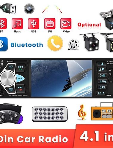  4022D Transmetteur FM kit main libre voiture Bluetooth Sorties Multiples Durable Modulateur FM MP3 de voiture Radio FM Automatique