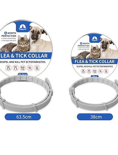  protege a tu mascota de las pulgas de forma segura & garrapatas con este collar antiácaros s para gato m para perro apto para todos los tamaños