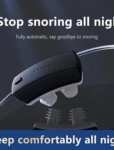  1pc Intelligent Anti Snoring Device For Adults Magic Device For Preventing Snoring Home Snoring Respirator For Male Snorers 6-step Adjustment Of Anti Snoring Drugs For Male Snorers