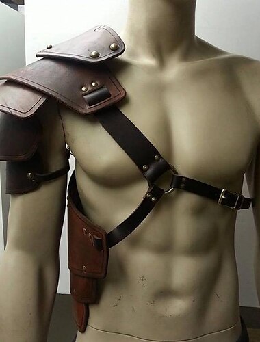  Retro / vintage Punk och gotiskt Medeltida kostymer Vapen och Rustning Maskerad Sjalar Ren Faire Riddare Viking Herr Dam Unisex Viking Maskerad Fest Vuxna Sjal