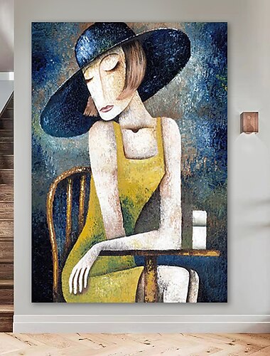  uitgerekt olieverfschilderij handgeschilderde canvas abstracte hedendaagse moderne hoge kwaliteit picasso klaar om op te hangen