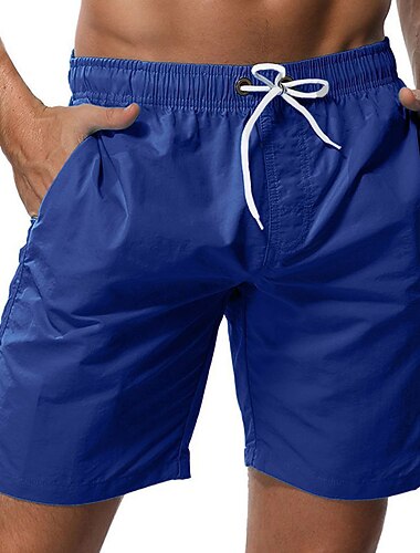  Férfi Deszkás short Úszónadrágok Rövidnadrágok Zseb hálós béléssel Sima Mokaszinok Légáteresztő Szabadság Alkalmi Hawaii Boho Szürkészöld Fekete