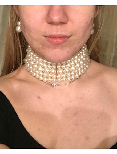  gargantilla de perlas collar pendientes 2 piezas accesorios flapper vintage 1920s roaring 20s art deco para mujeres