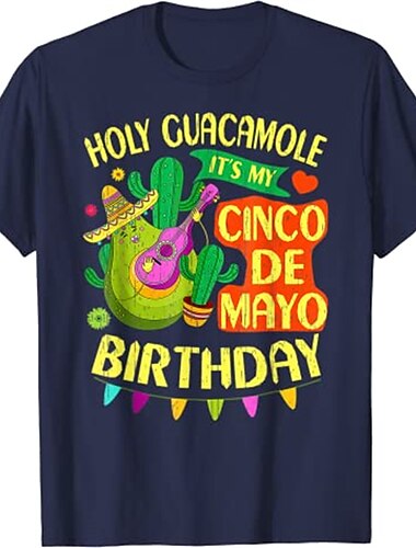  mexican tee cinco de mayo fiesta t-shirt print street style t-shirt für männer frauen unisex erwachsene heißprägung 100 % baumwolle lässig täglich