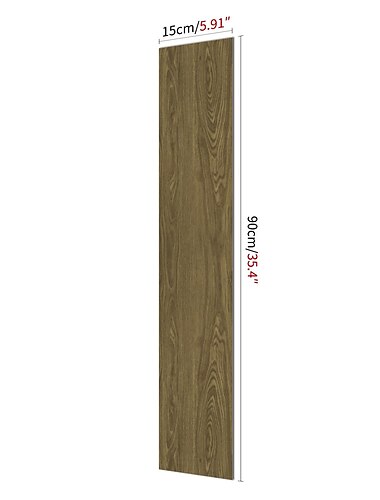  Holzbodentapete abziehen und aufkleben Wandaufkleber PVC selbstklebend für Wohnkultur Zuhause Wohnzimmer Schlafzimmer Bodenfliesen Renovierung Aufkleber wasserdicht 15x90cm / 6''x35.4''