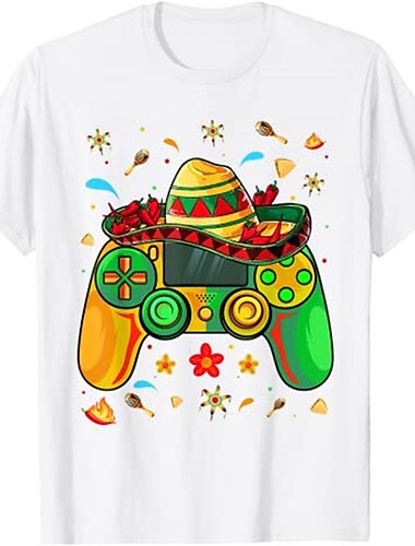 mexican tee cinco de mayo fiesta t-shirt print street style t-shirt für männer frauen unisex erwachsene heißprägung 100 % baumwolle lässig täglich