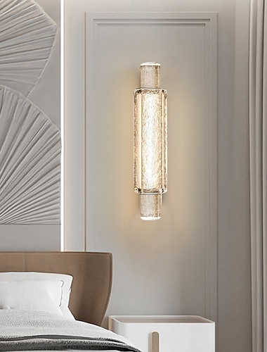  פוסט מודרני אור קריסטל רקע קיר סלון מנורת קיר מעצב יצירתי מלון לובי מסדרון מנורת קיר ליד המיטה