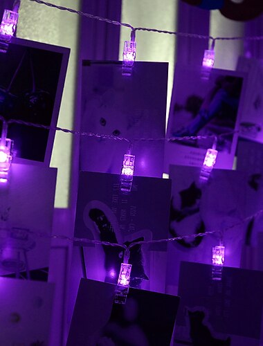  LED String licht foto clip USB LED Feeën Lichten Op Batterij Guirlande Slaapkamer Thuis Feest Bruiloft Decoratie