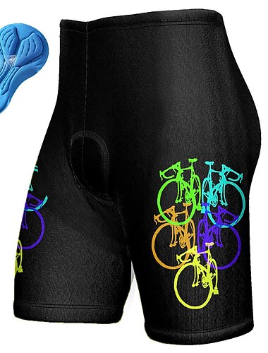  Ανδρικά Γραφική Σορτς ποδηλασίας Ποδήλατο Σορτσάκια με Μαξιλαράκια Παντελόνια Φούστες Ποδηλασία Βουνού Ποδηλασία Δρόμου Αθλητισμός 3D Pad Γρήγορο Στέγνωμα Ύγρανση Αναπνέει Κίτρινο Σπαντέξ Ρούχα