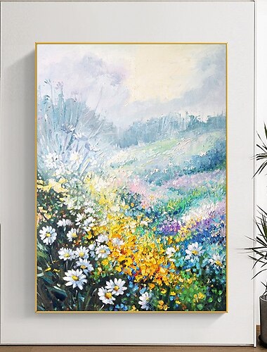  pictura in ulei lucrata manual canvas arta perete decor flori abstracte moderne pentru decor interior pictura rulata fara rama neîntinsa