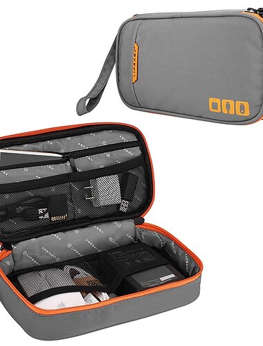  Reisetasche für tragbares elektronisches Zubehör, Kabel-Organizer-Tasche, Gadget-Tragetasche für iPad, Kabel, Stromversorgung, USB-Stick, Ladegerät