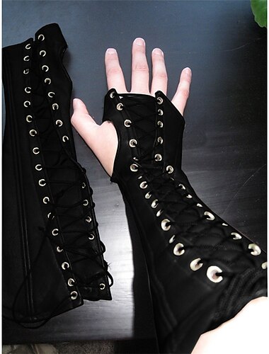  armbandshandskar medeltida retro vintage punk & gotisk 1600-tals maskerad långa handskar herr dam dräkt vintage cosplay party handskar maskerad