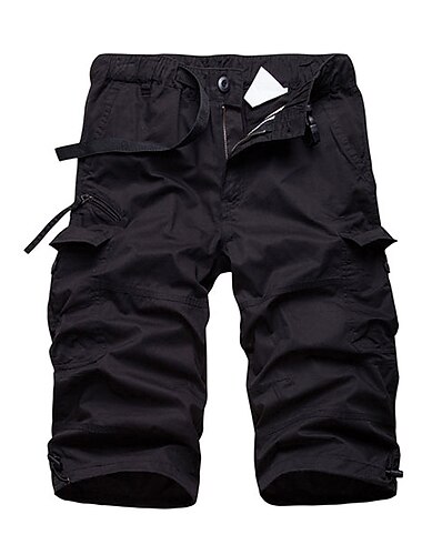  Bărbați chinez Pantaloni de lucru Pantaloni scurți de vară Pantaloni de parașuta Pantaloni Capri Buzunar Multi Buzunare Ridicare înaltă Mată Purtabil Exterior Lungime gambă În aer liber Casual Clasic
