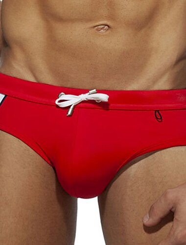  Herr Badkläder Badshorts Shorts Simkort Färgblock Komfort Andningsfunktion Utomhus Dagligen Utekväll Sport Hawaiisk Rubinrött Blå