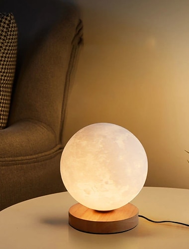  hold asztali lámpa / asztali lámpa / éjjeli lámpák szemvédő / led / környezeti lámpák művészi / újdonság hálószobába / gyerekszobába műanyag fa g9 led izzó 85-265v