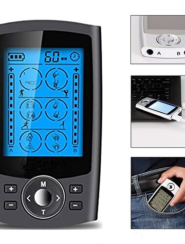  Tens Unit Muskelstimulator elektronisches PMS-Pulsmassagegerät für Schock-Physiotherapie Rückenschmerzen Linderung Ischias und Schulter Erholung