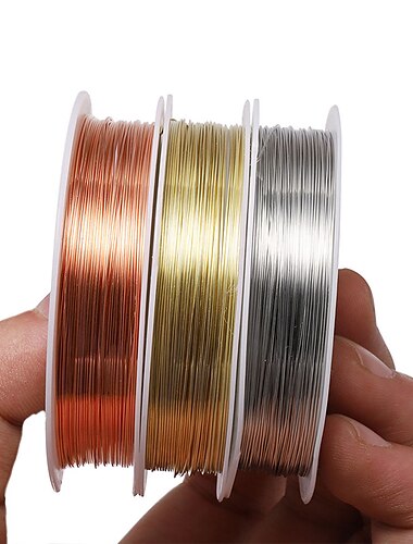  bijoux à bricoler soi-même accessoires bijoux spécial fil de cuivre fait à la main antique matériel cheveux décoration réglage fil couleur préserver fil de cuivre