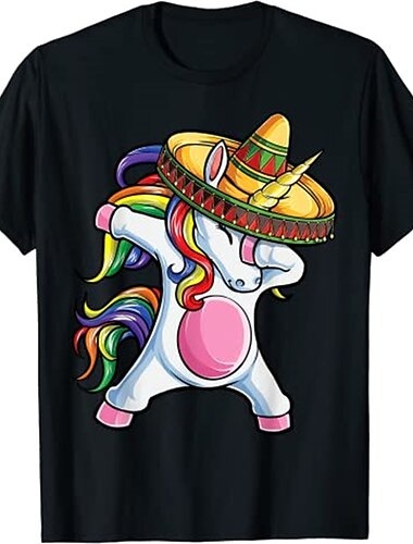  טי מקסיקני cinco de Mayo fiesta חולצת טריקו הדפס רחוב בסגנון רחוב לגברים נשים יוניסקס מבוגרים הטבעה חמה 100% כותנה מזדמנת מדי יום