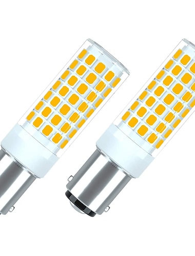  2 шт. светодиодные лампы ba15d/b15/b15d 6 Вт 100 Вт, эквивалентные галогенной лампе jcd типа t3/t4 b15 с двойным подключением 220 В