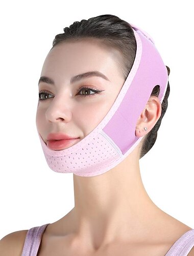  Wiederverwendbarer Doppelkinn-Reduzierer, V-förmige Straffungs-Gesichtsmaske, glatte Falten-Gesichtsmaske, Kinn-Up-Maske, Facelifting-Gürtel