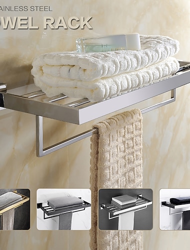  wandmontierter handtuchhalter badhandtuchhalter, sus304 edelstahl 60 cm handtuchhalter handtuchhalter, moderner wandmontierter kleiderhalter badhandtuchhalter