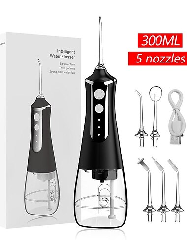  Zahnseide-Zahnreiniger Zähne tief reinigende wiederaufladbare Munddusche für die Mundpflege ideal als Geschenk für Männer und Frauen tägliche Zahnpflege